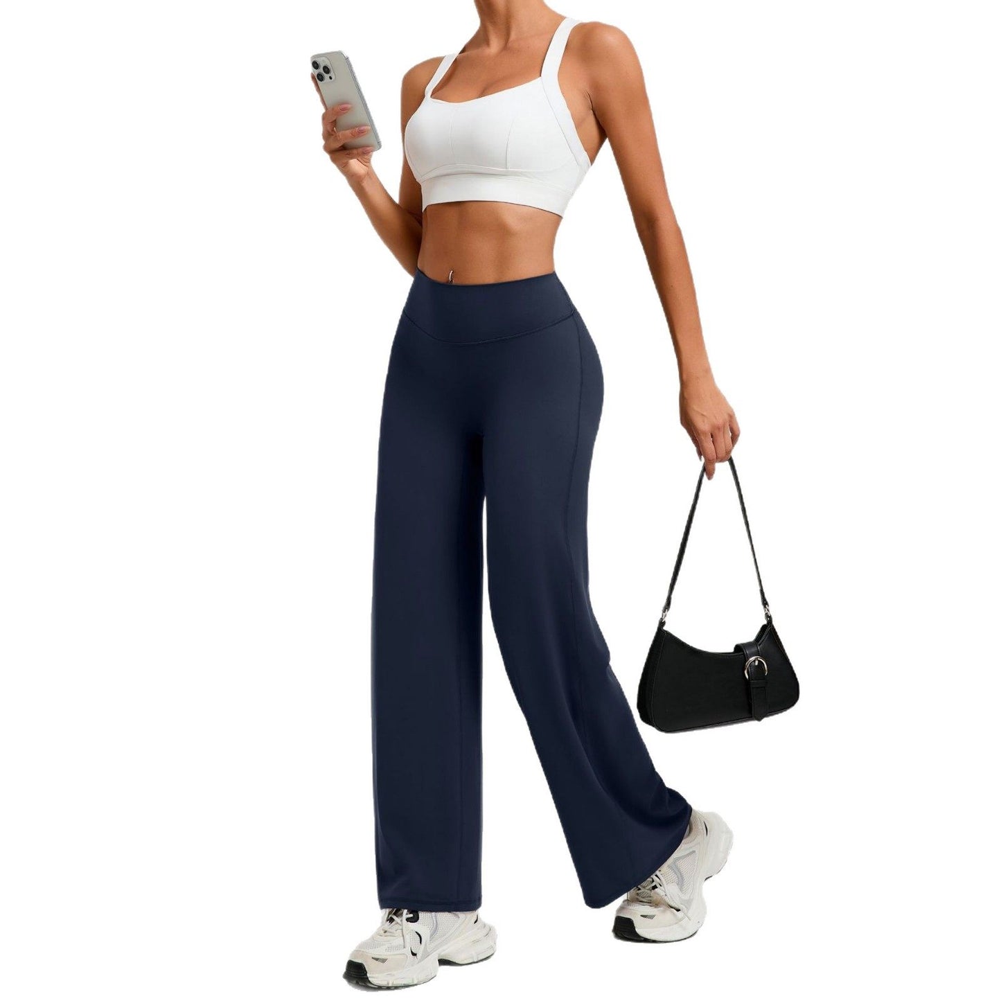 Womens Loose Fit Yoga Pants with High Waist